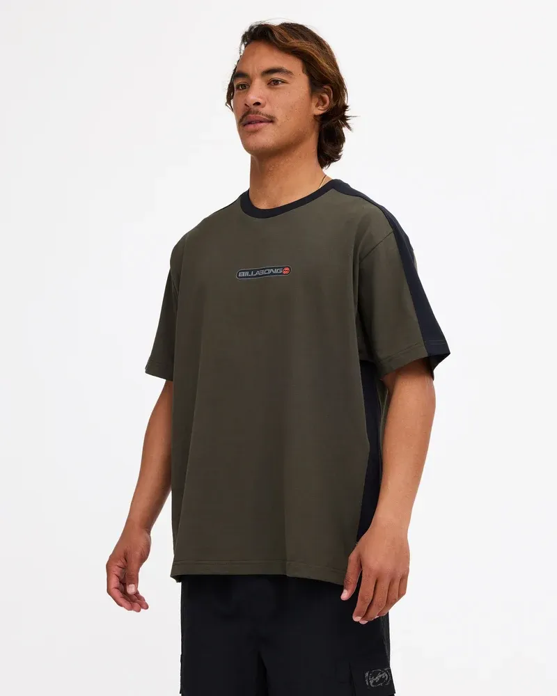 BILLABONG MENS SPEC ICONIC SS TEE - FOREST