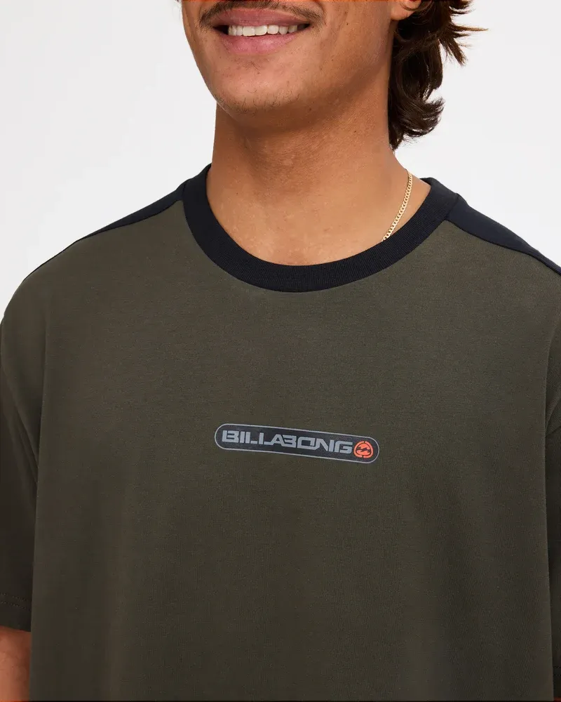 BILLABONG MENS SPEC ICONIC SS TEE - FOREST