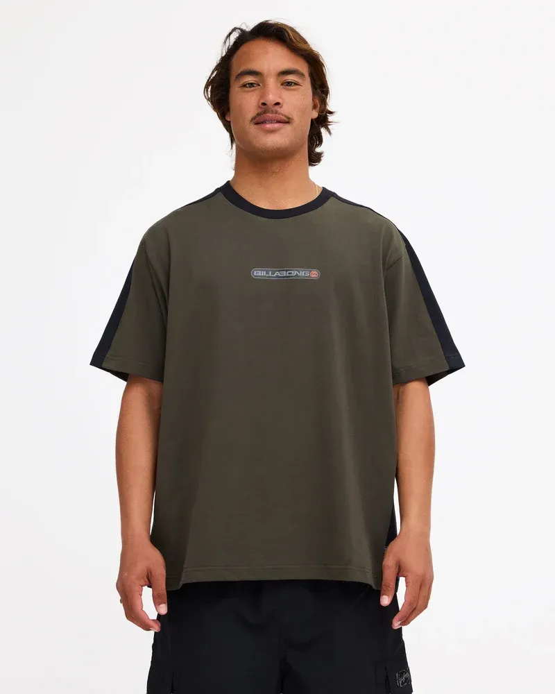 BILLABONG MENS SPEC ICONIC SS TEE - FOREST