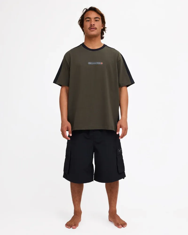 BILLABONG MENS SPEC ICONIC SS TEE - FOREST
