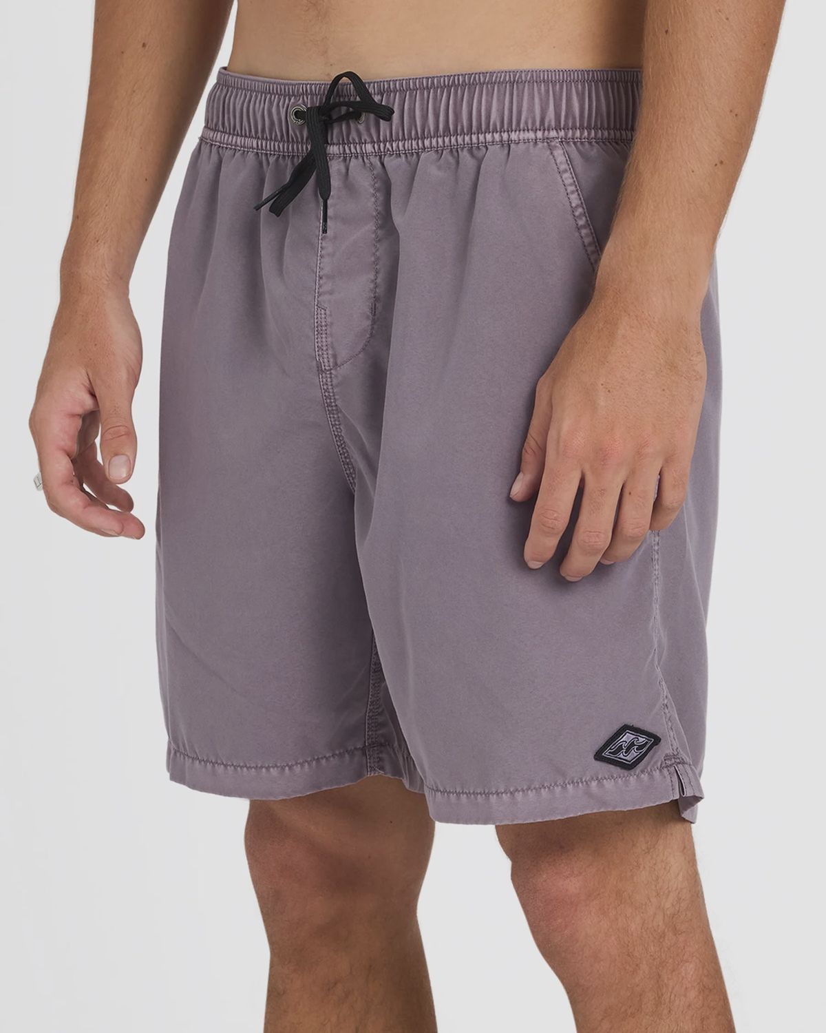 BILLABONG MENS ALL DAY OVERDYED LAYBACK SHORT - STEEL PURPLE