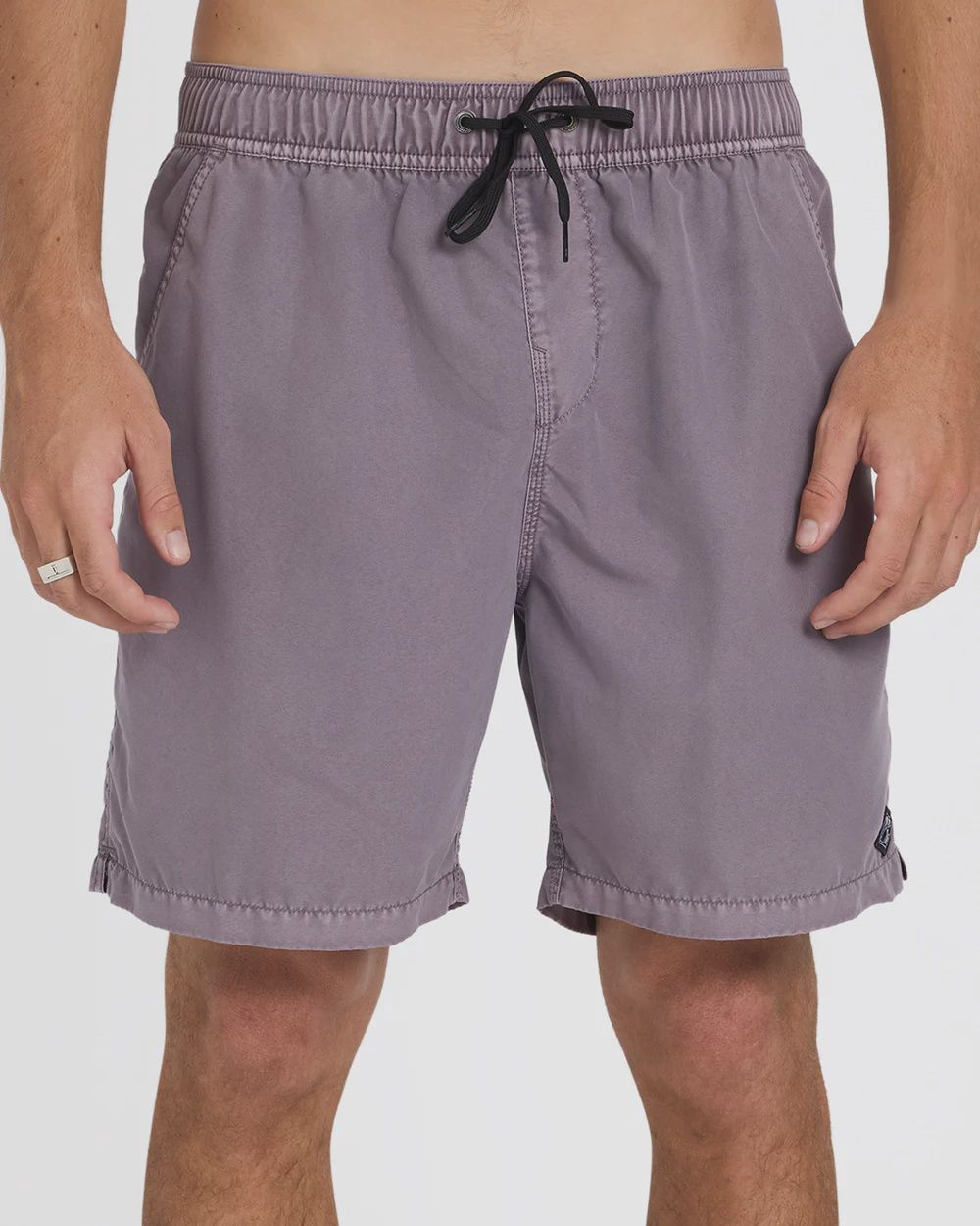 BILLABONG MENS ALL DAY OVERDYED LAYBACK SHORT - STEEL PURPLE