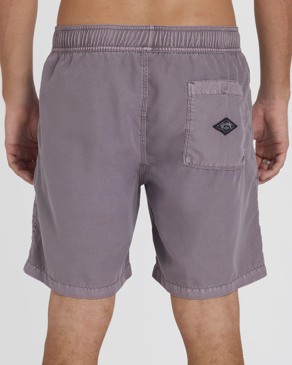 BILLABONG MENS ALL DAY OVERDYED LAYBACK SHORT - STEEL PURPLE
