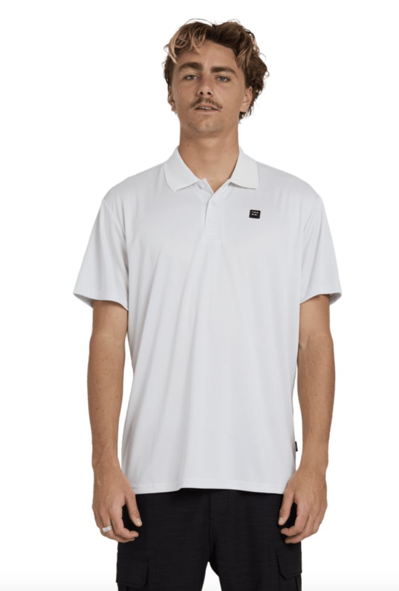 BILLABONG MENS ADIV SS POLO - GREY MIST