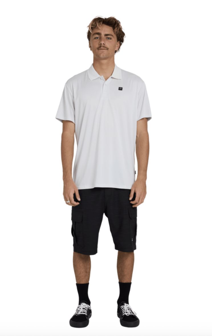 BILLABONG MENS ADIV SS POLO - GREY MIST