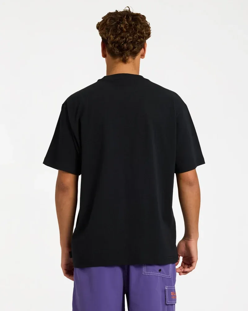 BILLABONG MENS SPEC METAL SS TEE - BLACK