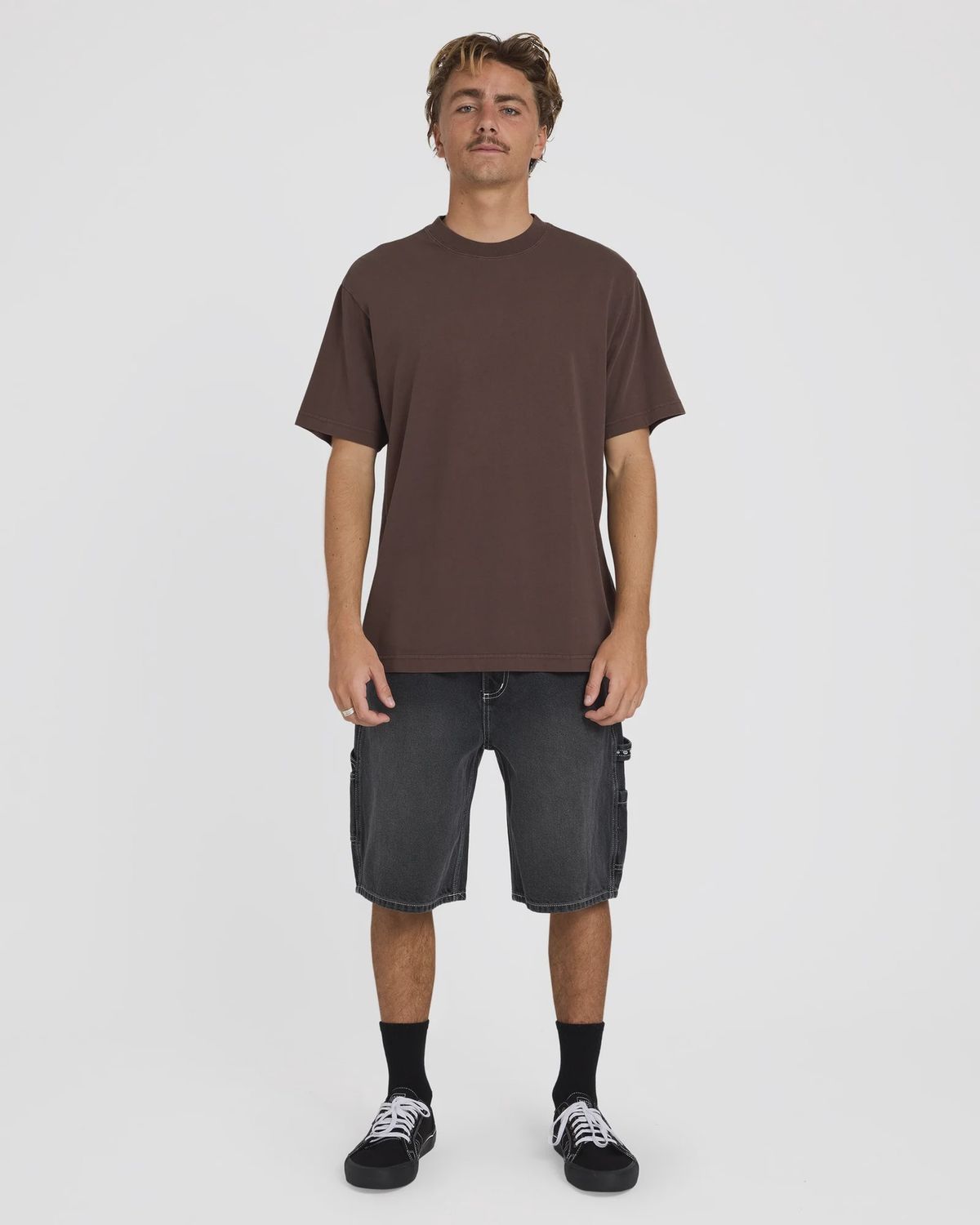 BILLABONG MENS PREMIUM WAVE WASH SS TEE - CHOCOLATE