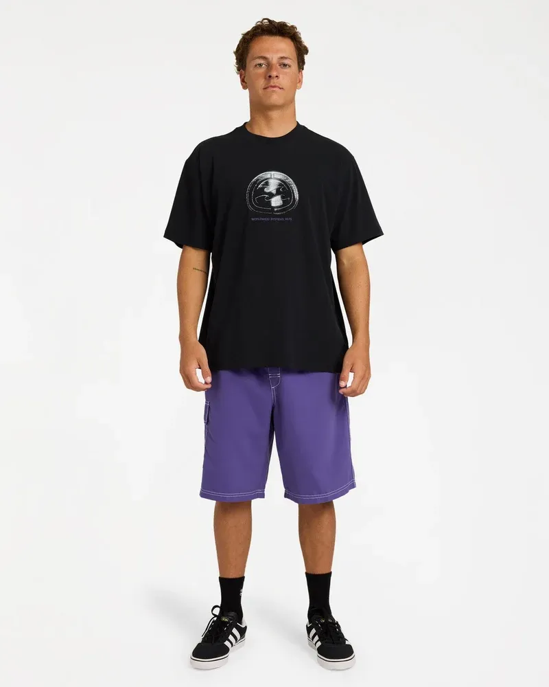 BILLABONG MENS THROW ON 22" BOARDSHORT - PURPLE
