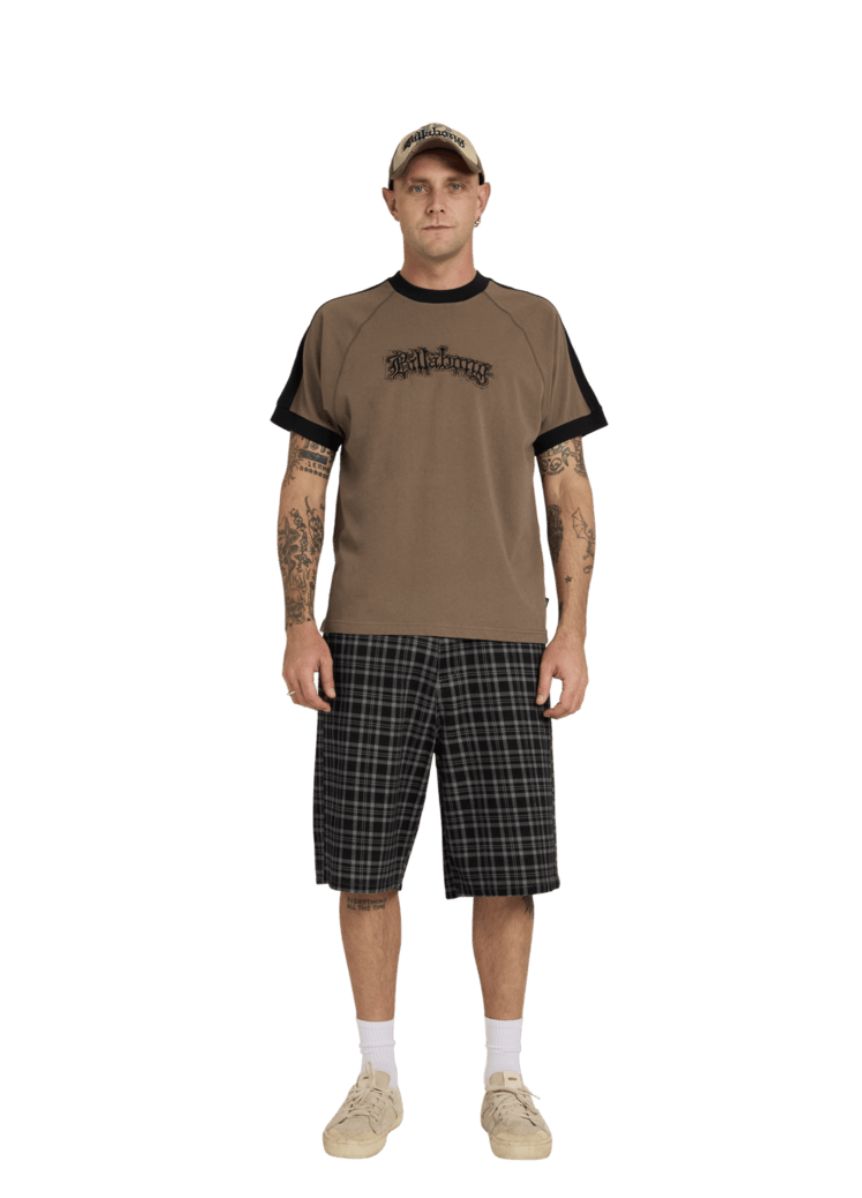 BILLABONG MENS CREED PANEL SS TEE - CAVA