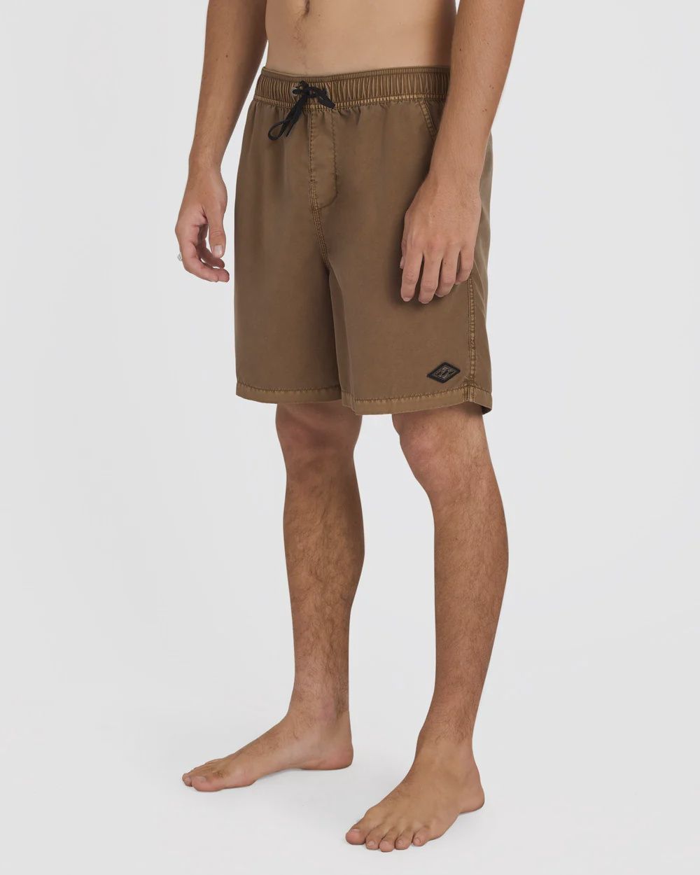 BILLABONG MENS ALL DAY OVERDYED LAYBACK SHORT - COFFEE BEAN