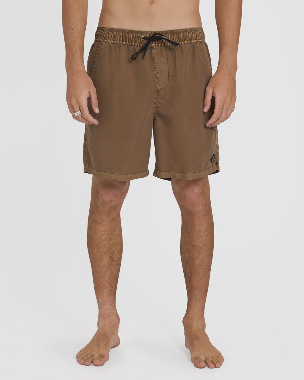 BILLABONG MENS ALL DAY OVERDYED LAYBACK SHORT - COFFEE BEAN