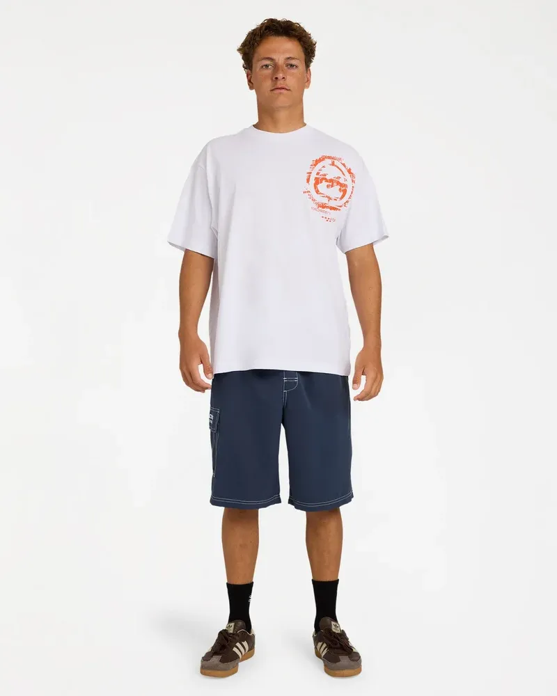 BILLABONG MENS SPEC BLAST SS TEE - WHITE