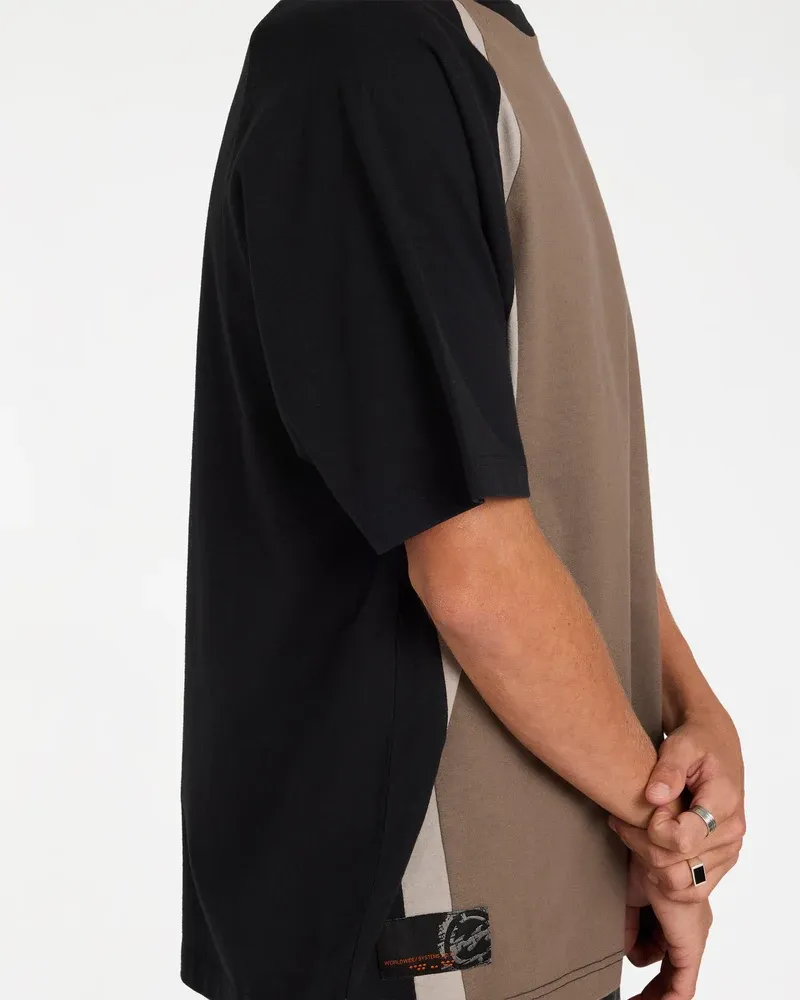 BILLABONG MENS SPEC FLUID SS TEE - GRAVEL