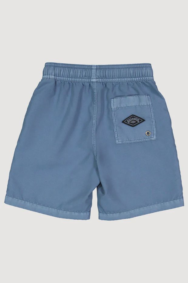 BILLABONG TODDLER BOYS ALL DAY OVERDYED LAYBACK SHORT - STEEL BLUE