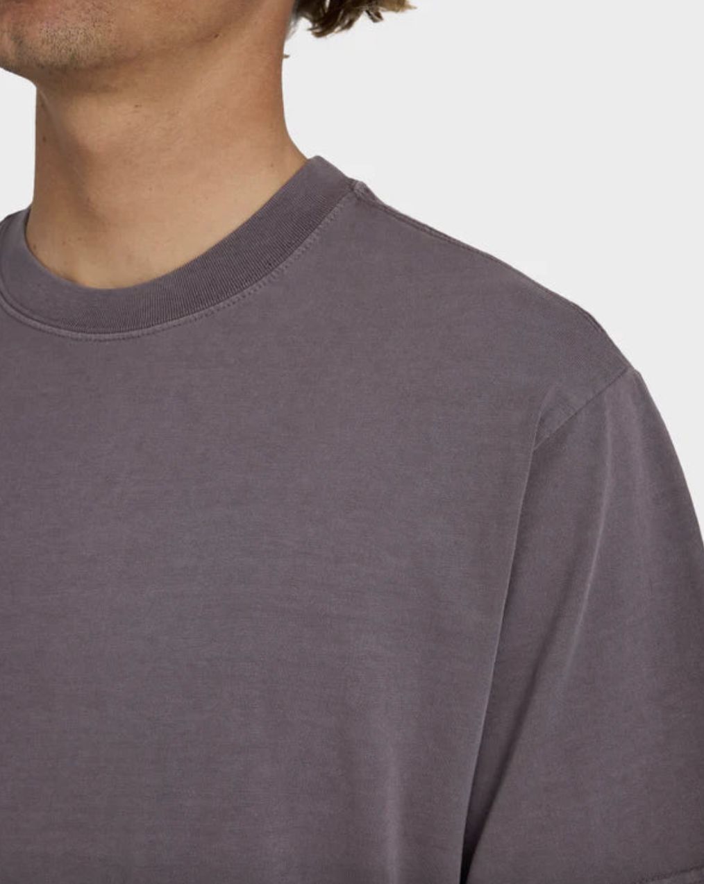 BILLABONG MENS PREMIUM WAVE WASH SS TEE - STEEL PURPLE