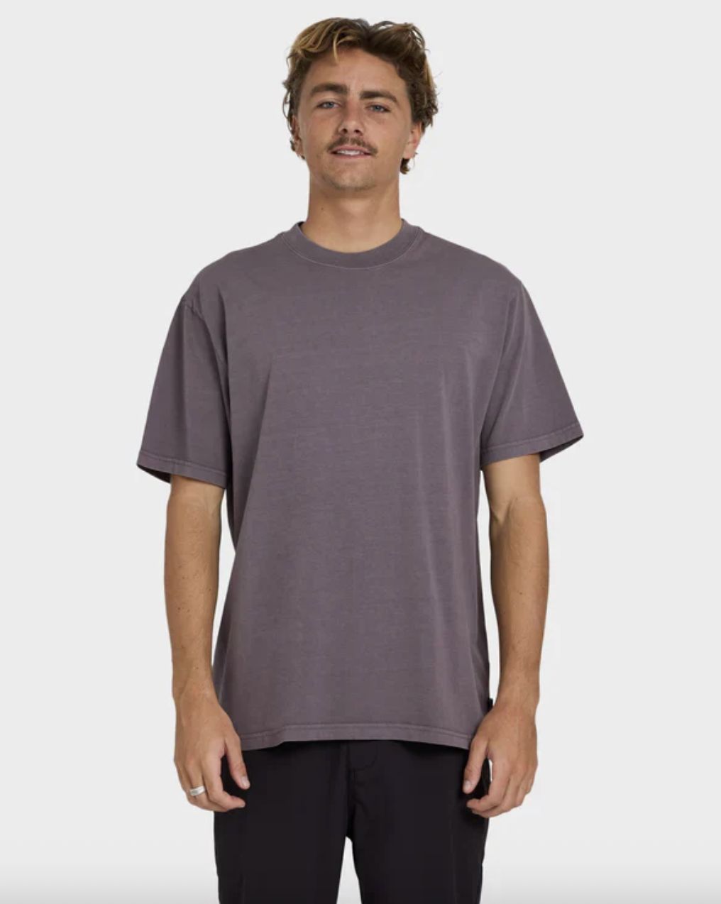 BILLABONG MENS PREMIUM WAVE WASH SS TEE - STEEL PURPLE