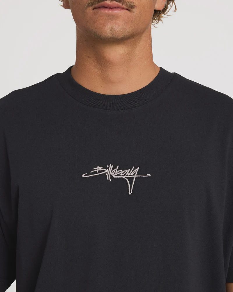 BILLABONG MENS IDENTIFIED SS TEE - WASHED BLACK