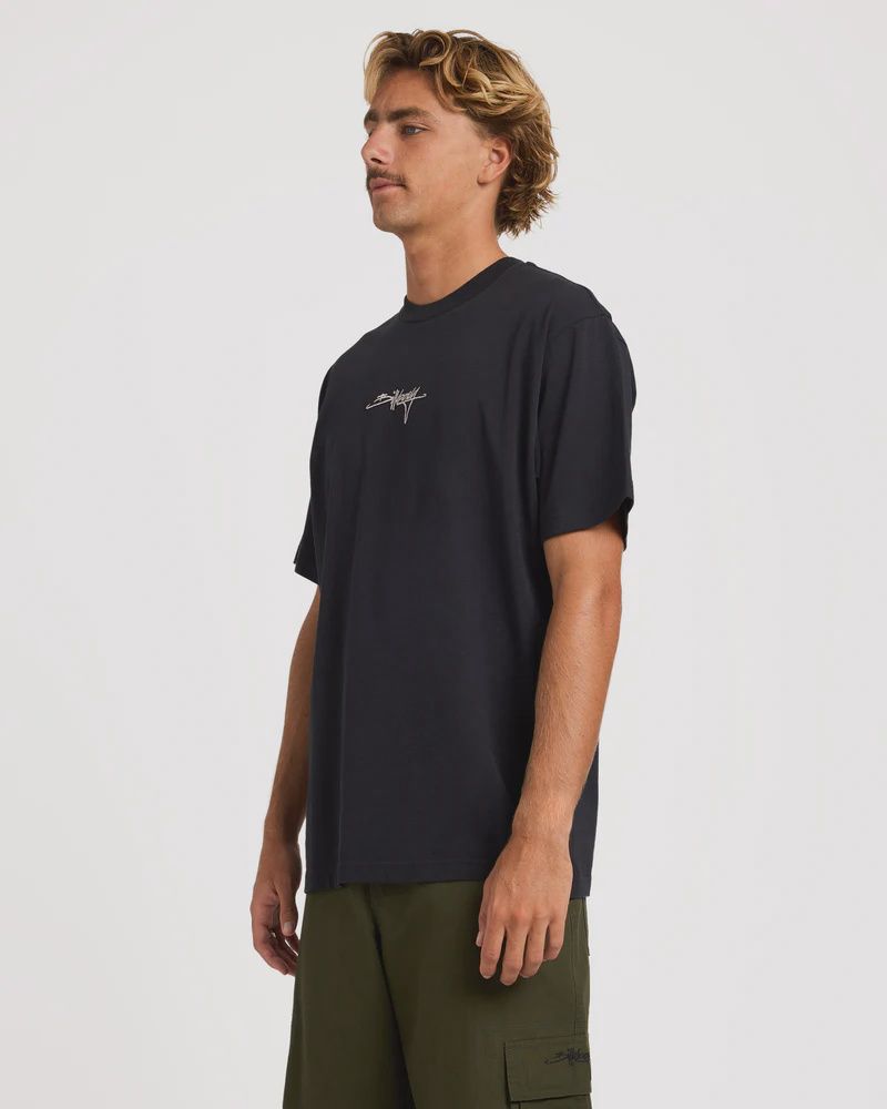 BILLABONG MENS IDENTIFIED SS TEE - WASHED BLACK