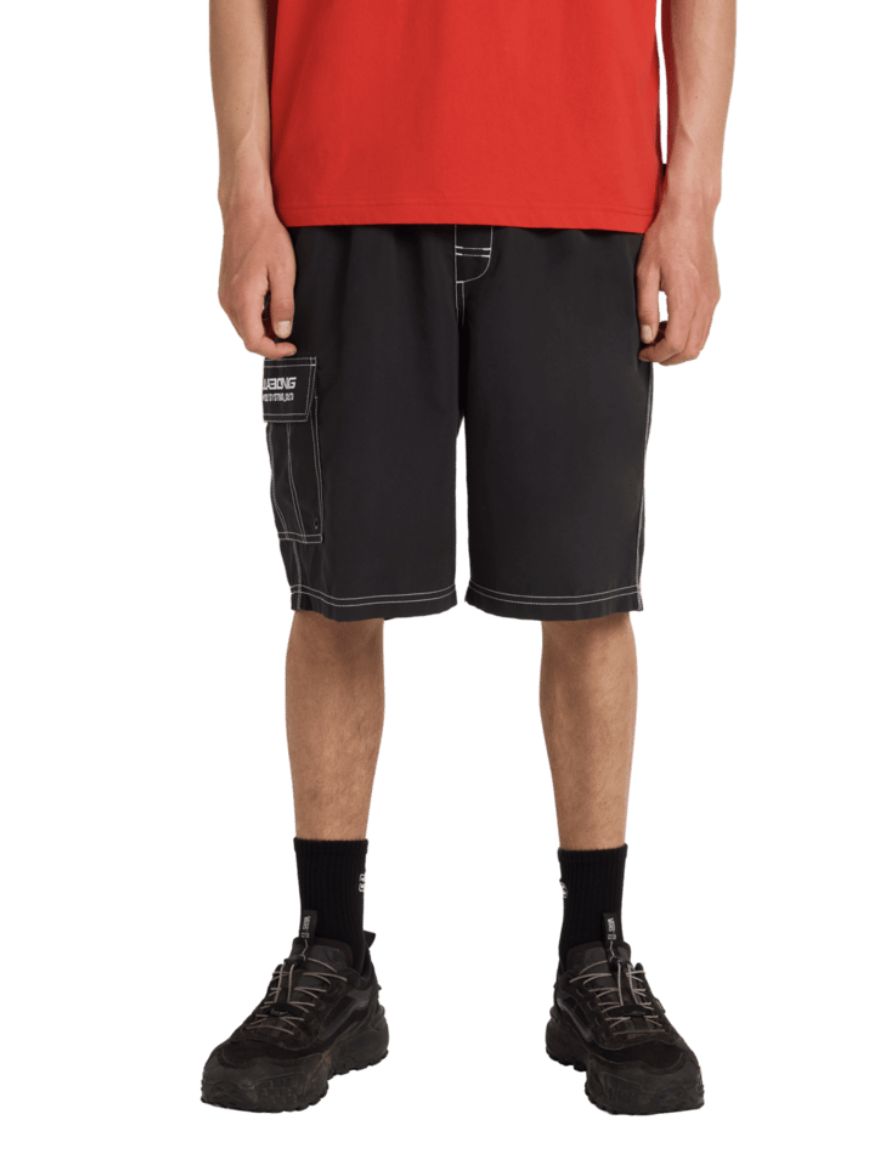 BILLABONG MENS THROW ON 22" BOARDSHORT - BLACK