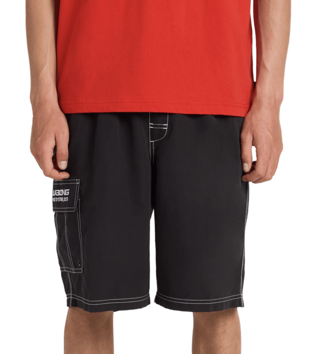BILLABONG MENS THROW ON 22" BOARDSHORT - BLACK