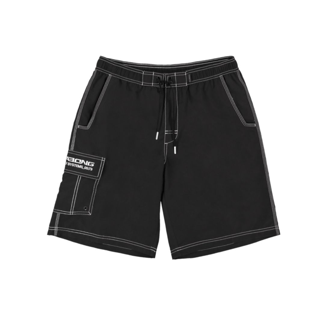 BILLABONG MENS THROW ON 22" BOARDSHORT - BLACK