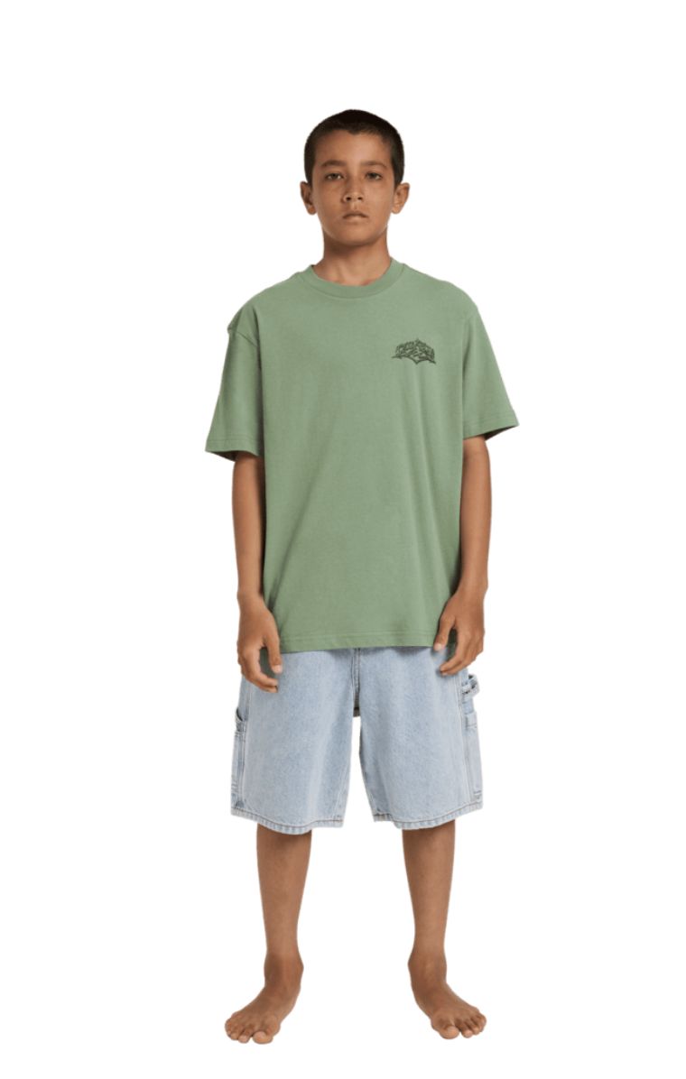 BILLABONG TEEN BOYS REVERSE SS TEE - HEDGE GREEN