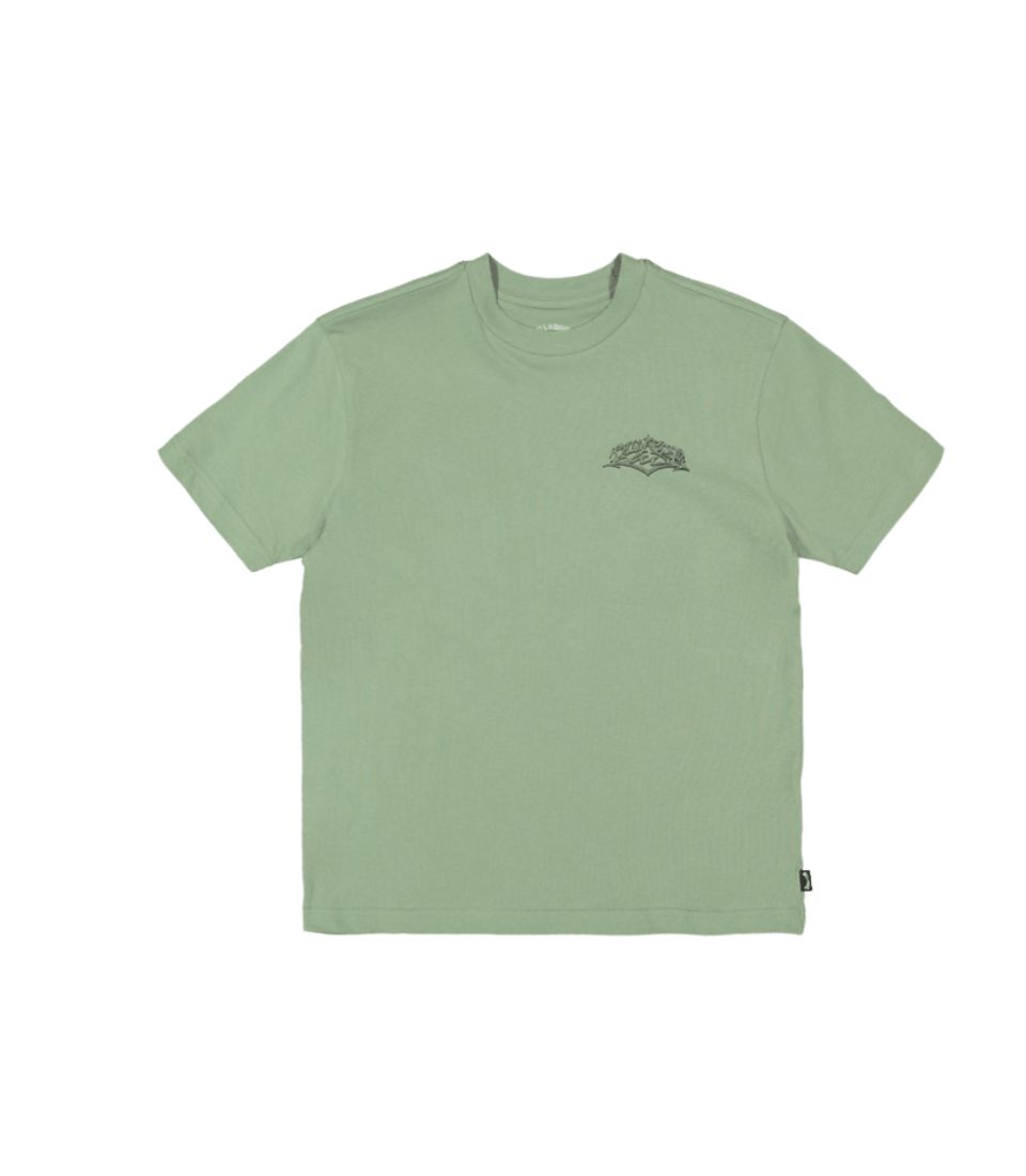 BILLABONG TEEN BOYS REVERSE SS TEE - HEDGE GREEN