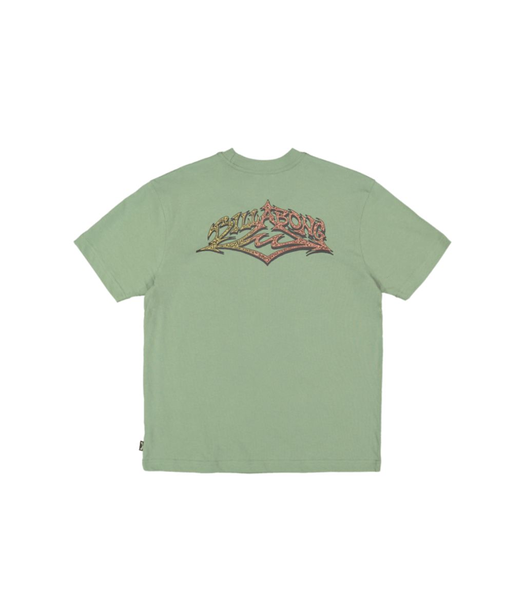 BILLABONG TEEN BOYS REVERSE SS TEE - HEDGE GREEN
