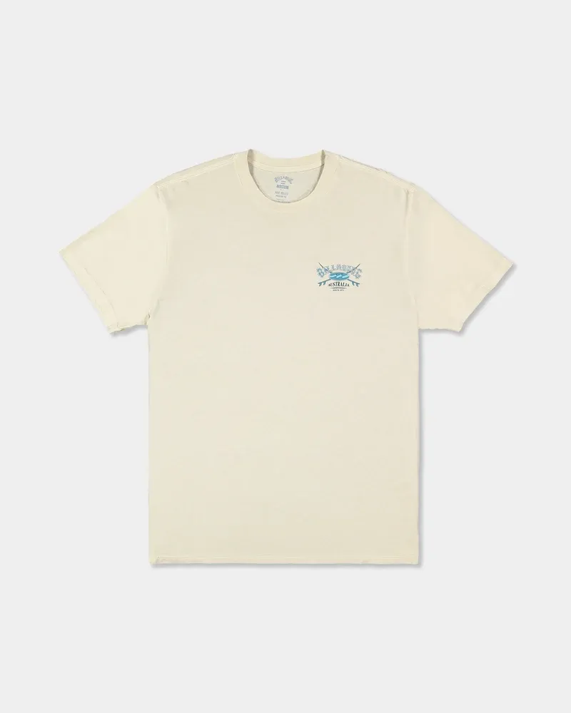 BILLABONG MENS HERITAGE ARCH WW PREMIUM SS TEE - OAT