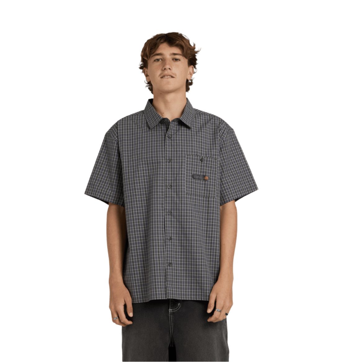 BILLABONG MENS SPEC MOGUL SS SHIRT - FOREST