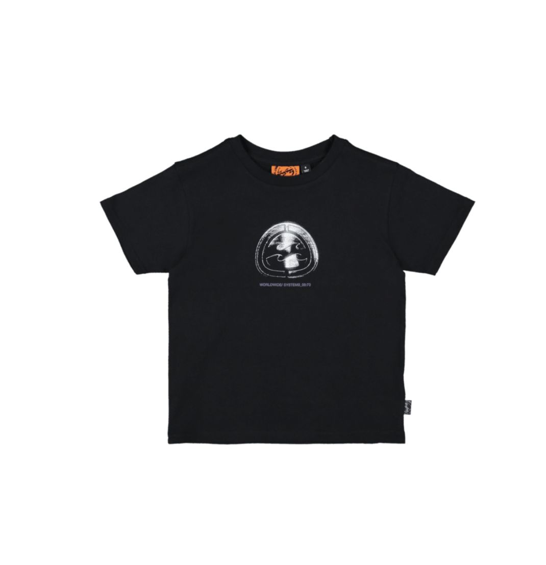 BILLABONG TODDLER BOYS GROMS SPEC METAL SS TEE - BLACK