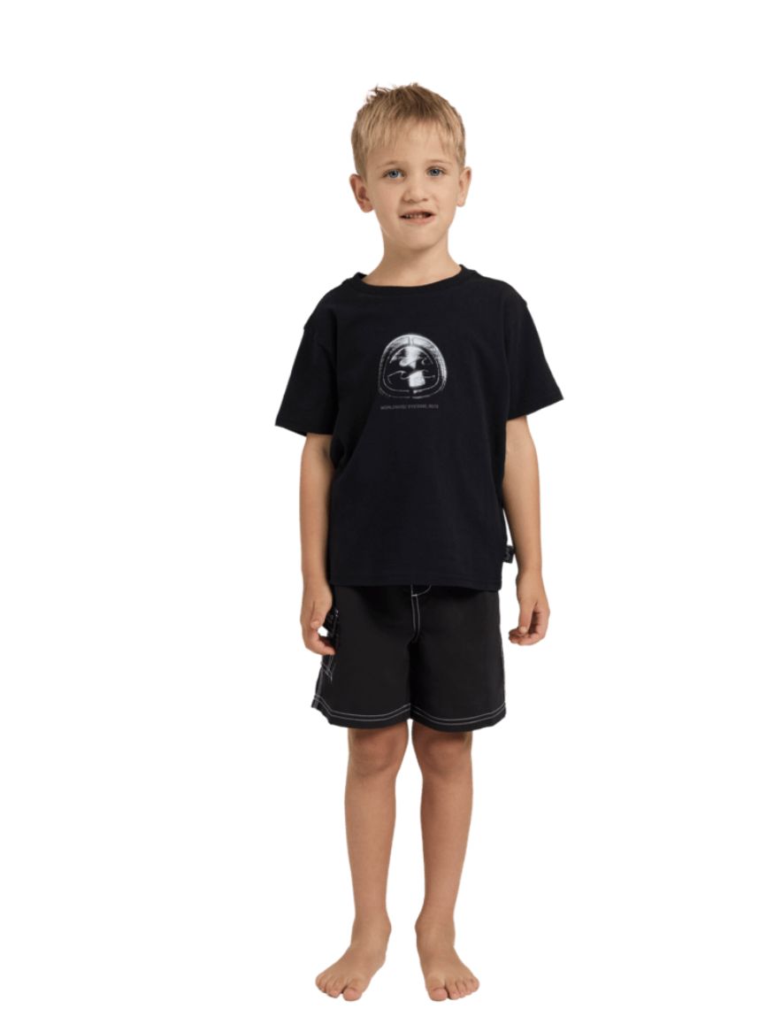 BILLABONG TODDLER BOYS GROMS SPEC METAL SS TEE - BLACK