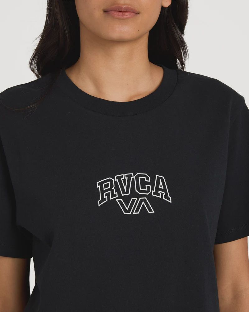 RVCA WOMENS RVCA SELECTS EASY SS TEE - RVCA BLACK
