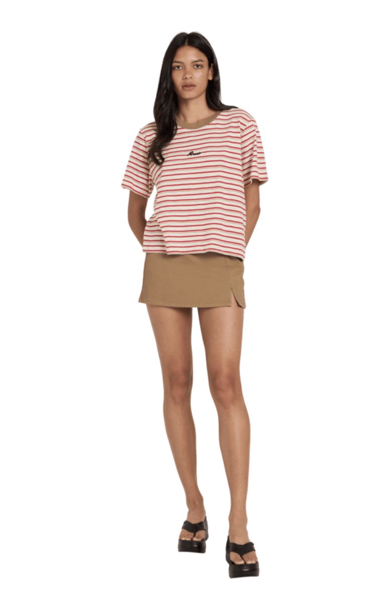 RVCA WOMENS REFORM SKIRT - COCOA