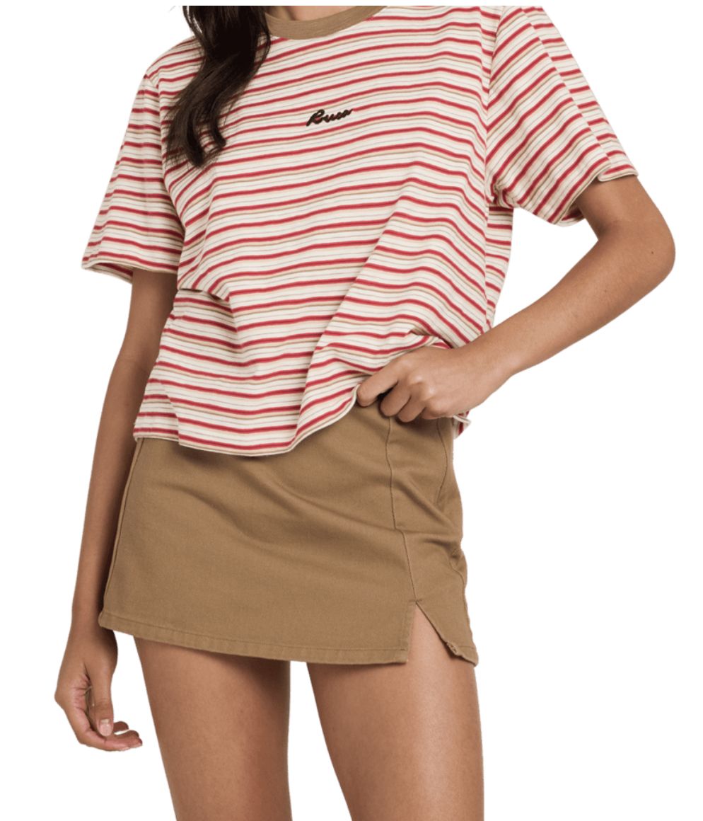 RVCA WOMENS REFORM SKIRT - COCOA