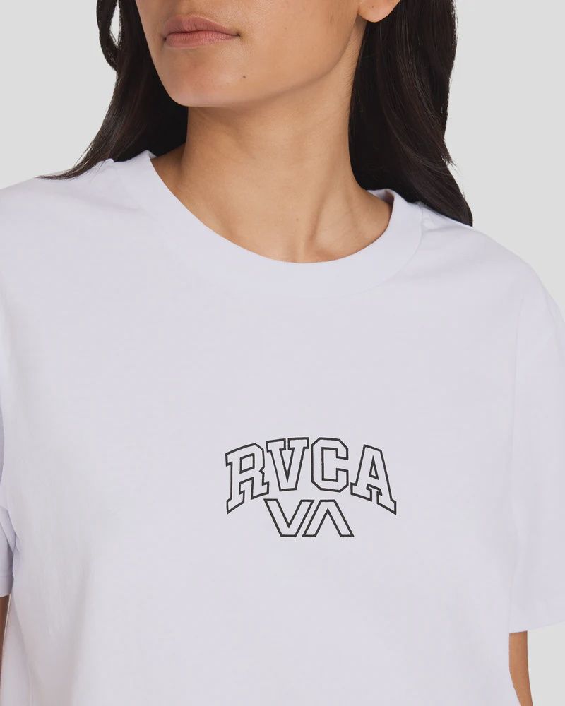 RVCA WOMENS RVCA SELECTS EASY SS TEE - WHISPER WHITE