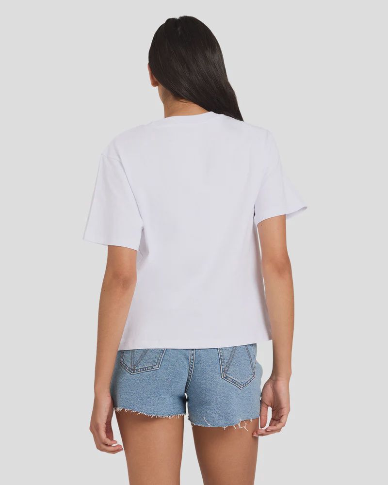 RVCA WOMENS RVCA SELECTS EASY SS TEE - WHISPER WHITE