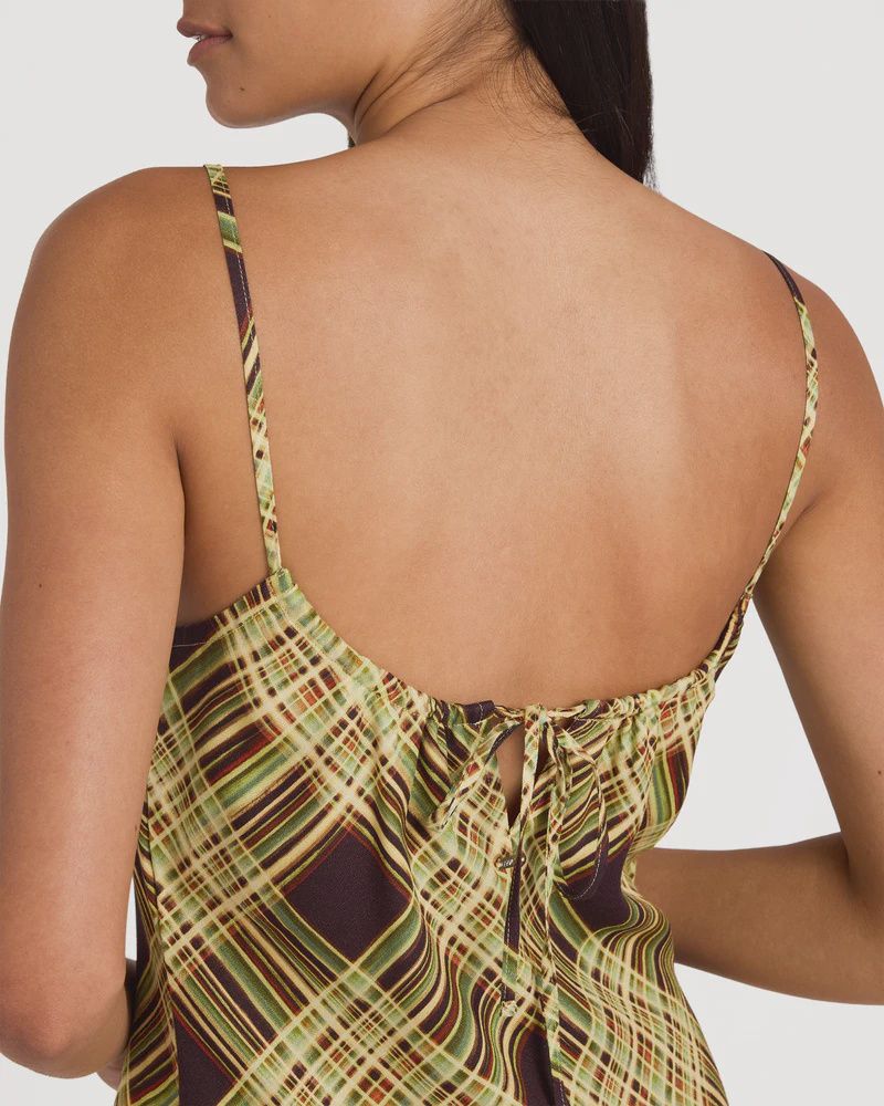 RVCA WOMENS MACARTHUR DRESS - CHOCOLATE