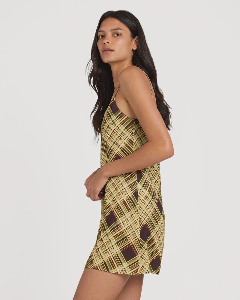 RVCA WOMENS MACARTHUR DRESS - CHOCOLATE