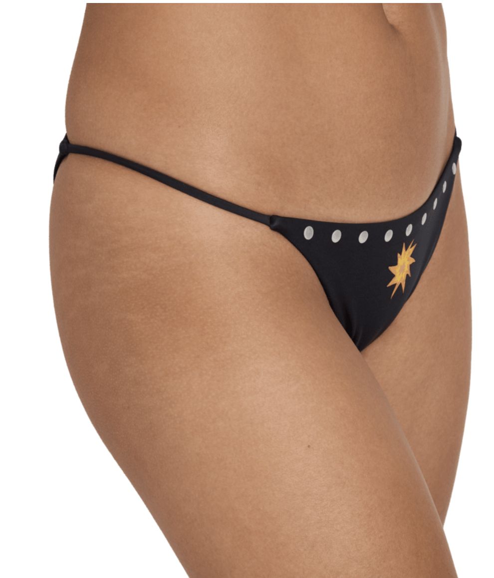 RVCA WOMENS DANI MILLER SKIMPY SWIM PANT - RVCA BLACK