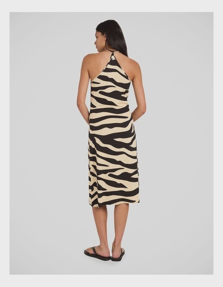 RVCA WOMENS VOYAGER MIDI SLIP DRESS - RVCA BLACK