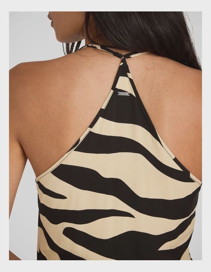 RVCA WOMENS VOYAGER MIDI SLIP DRESS - RVCA BLACK
