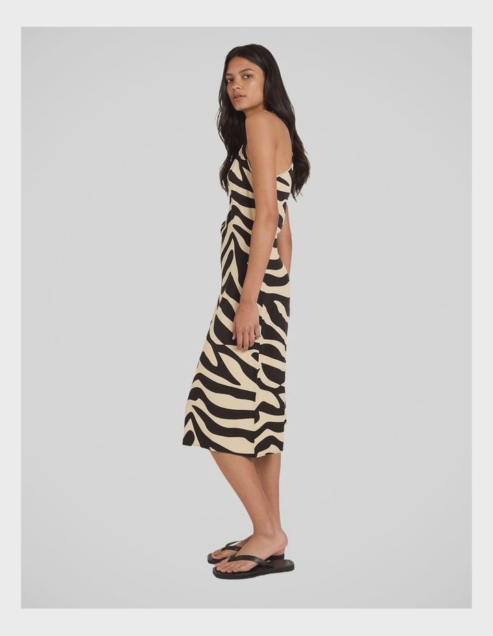 RVCA WOMENS VOYAGER MIDI SLIP DRESS - RVCA BLACK