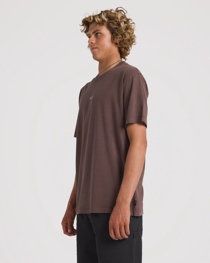 RVCA MENS RVCA UNFLIPPED SS TEE - MOCCA