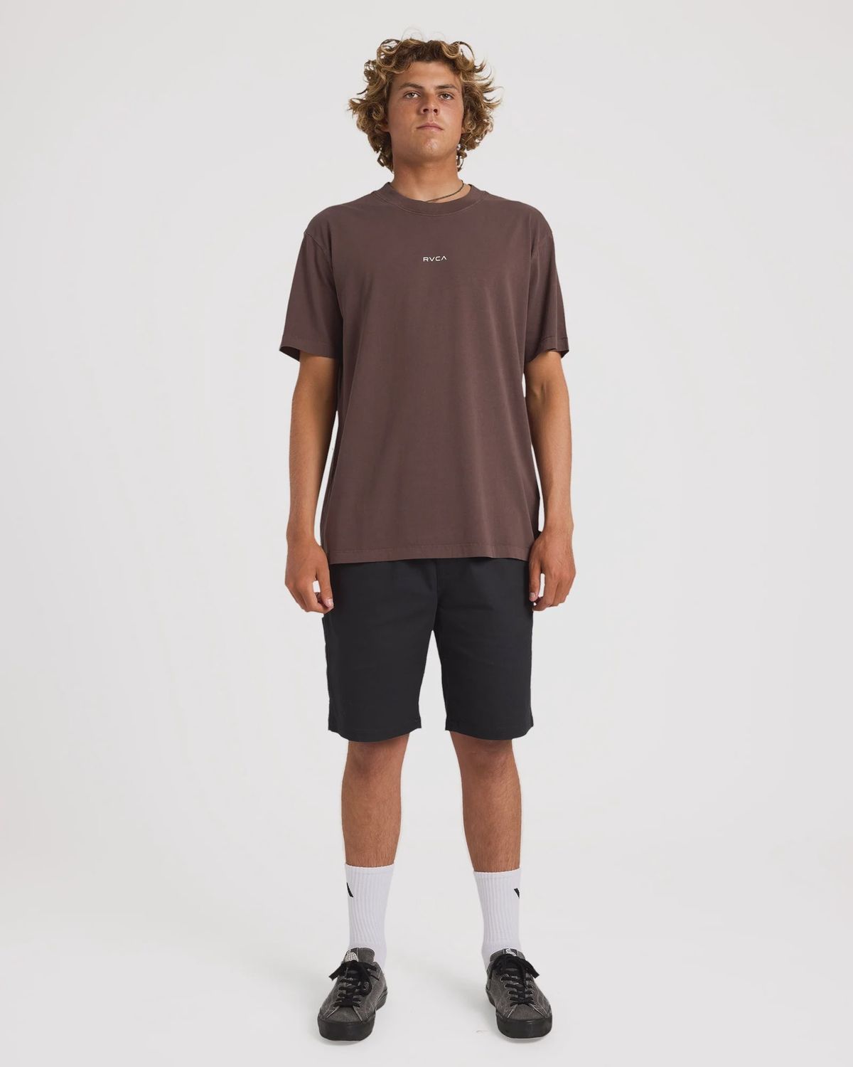 RVCA MENS RVCA UNFLIPPED SS TEE - MOCCA