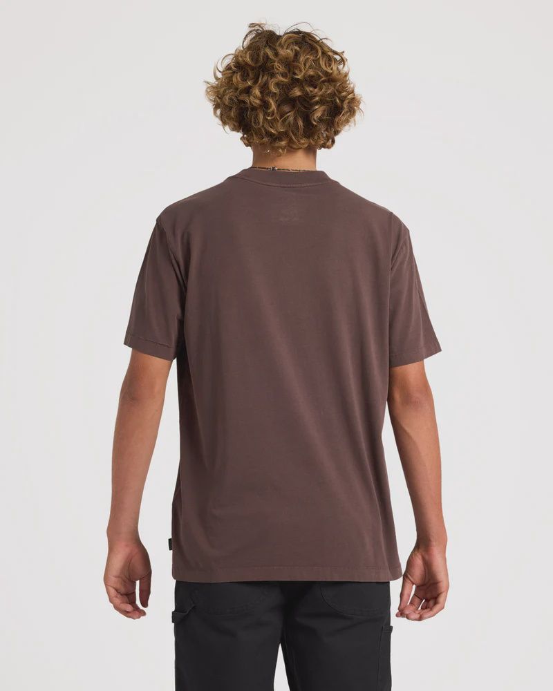 RVCA MENS RVCA UNFLIPPED SS TEE - MOCCA