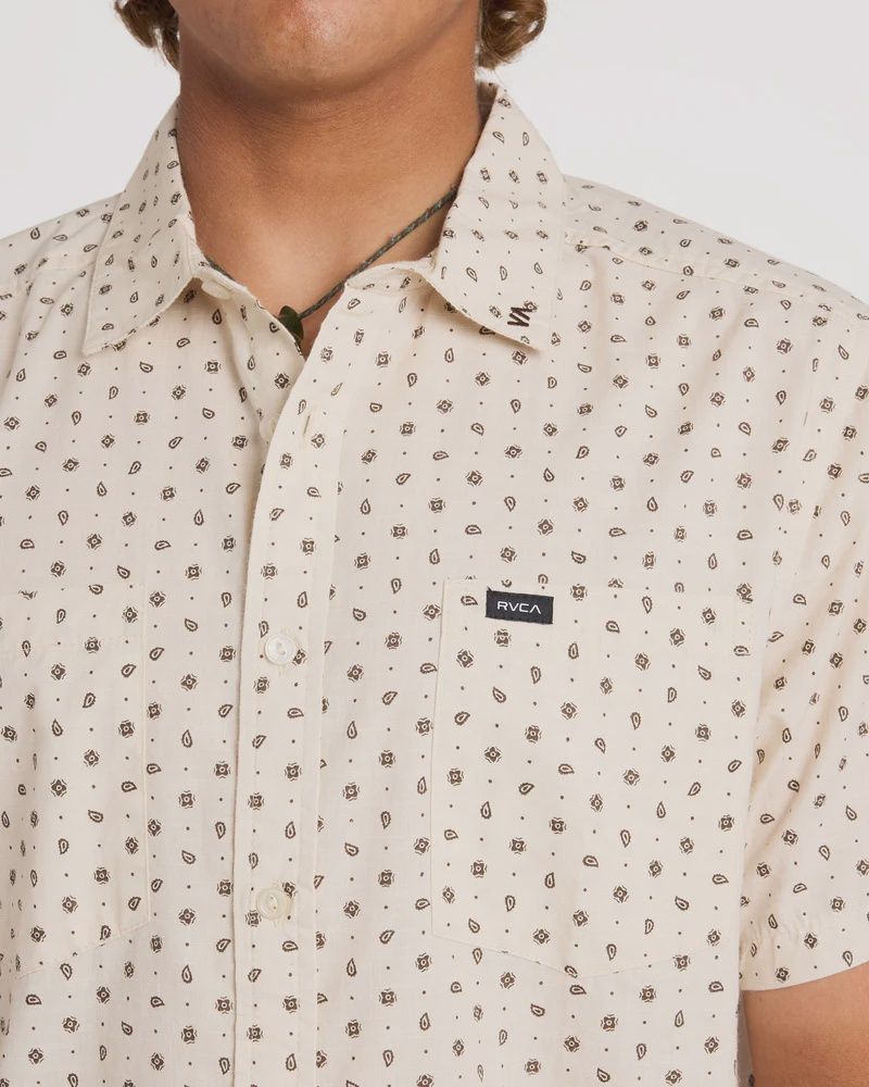 RVCA MENS BREEZY SS SHIRT - CERAMIC