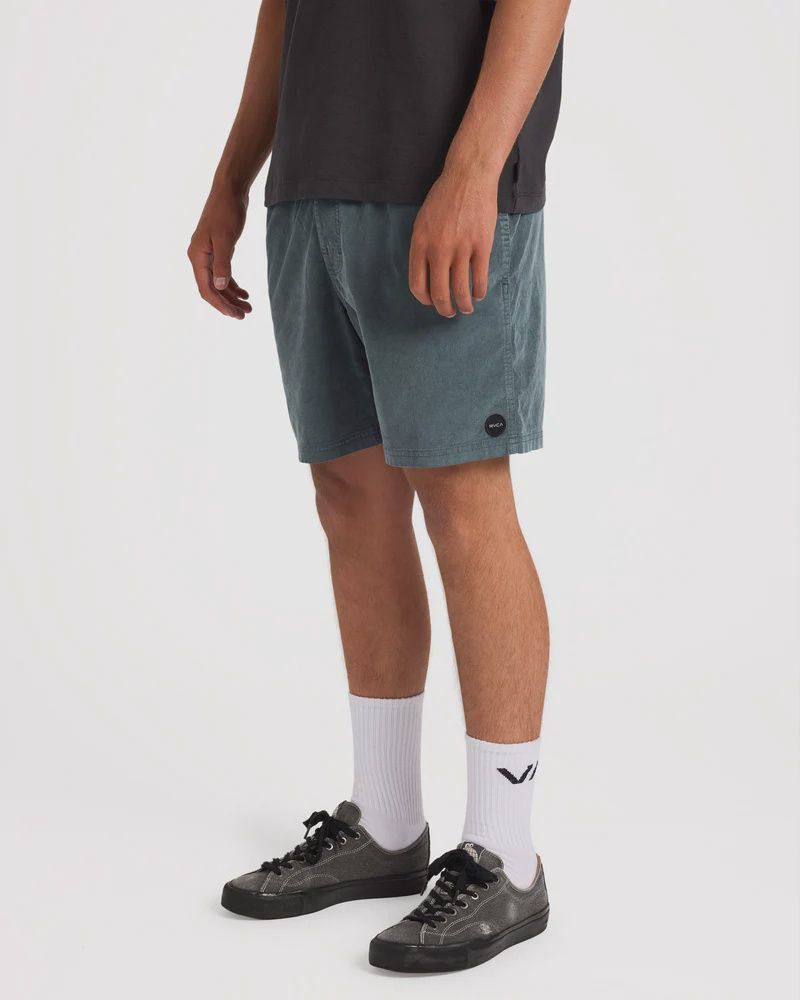 RVCA MENS ESCAPE ELASTIC CORD SHORT II - BALSAM GREEN