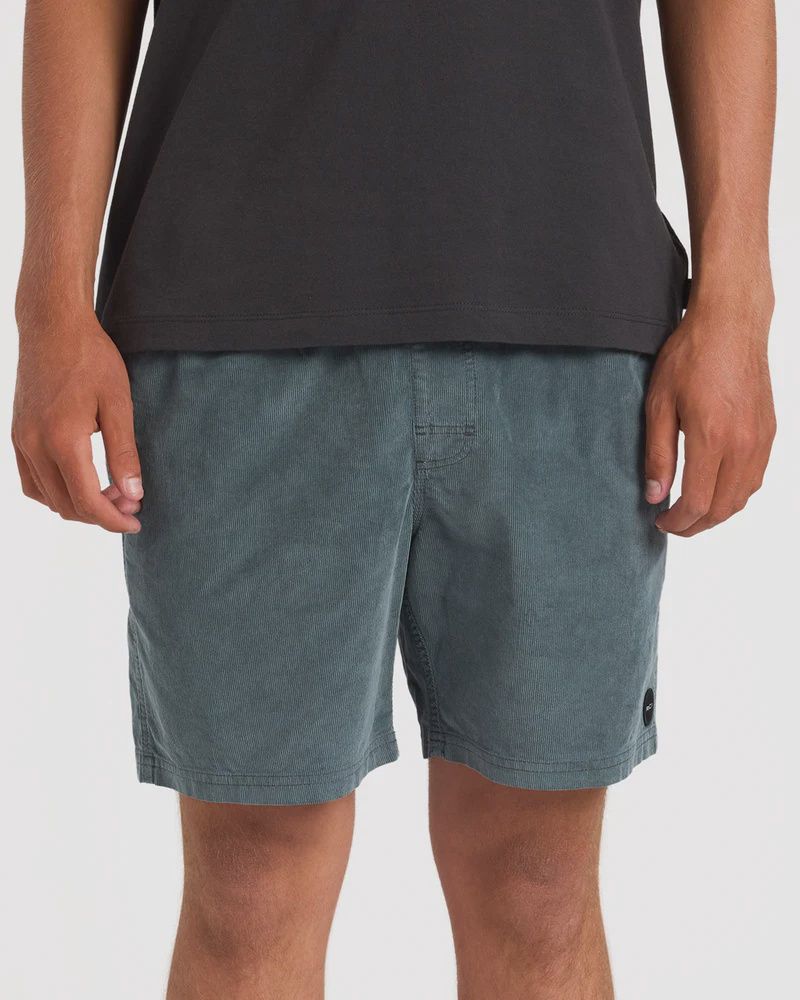 RVCA MENS ESCAPE ELASTIC CORD SHORT II - BALSAM GREEN