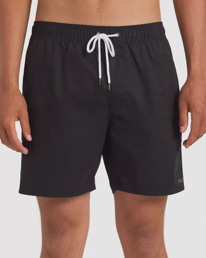 RVCA MENS OPPOSITES ELASTIC SHORT - BLACK